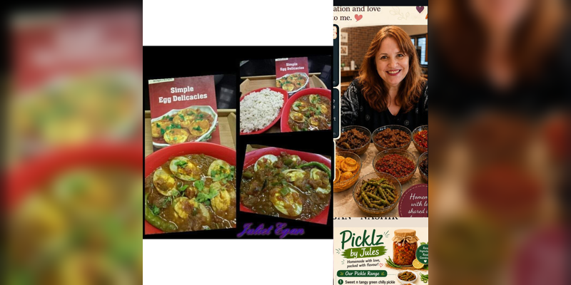 Spicy egg and capsicum curry by Jules inspired by Bridgit White